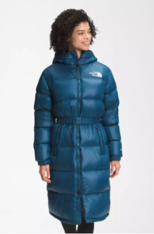 The North Nuptse Belted Long Parka