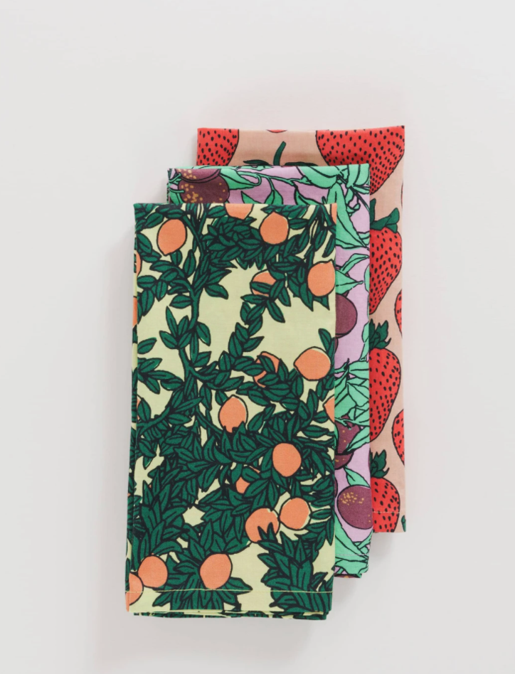 Baggu + Reusable Fruit Print Table Cloths