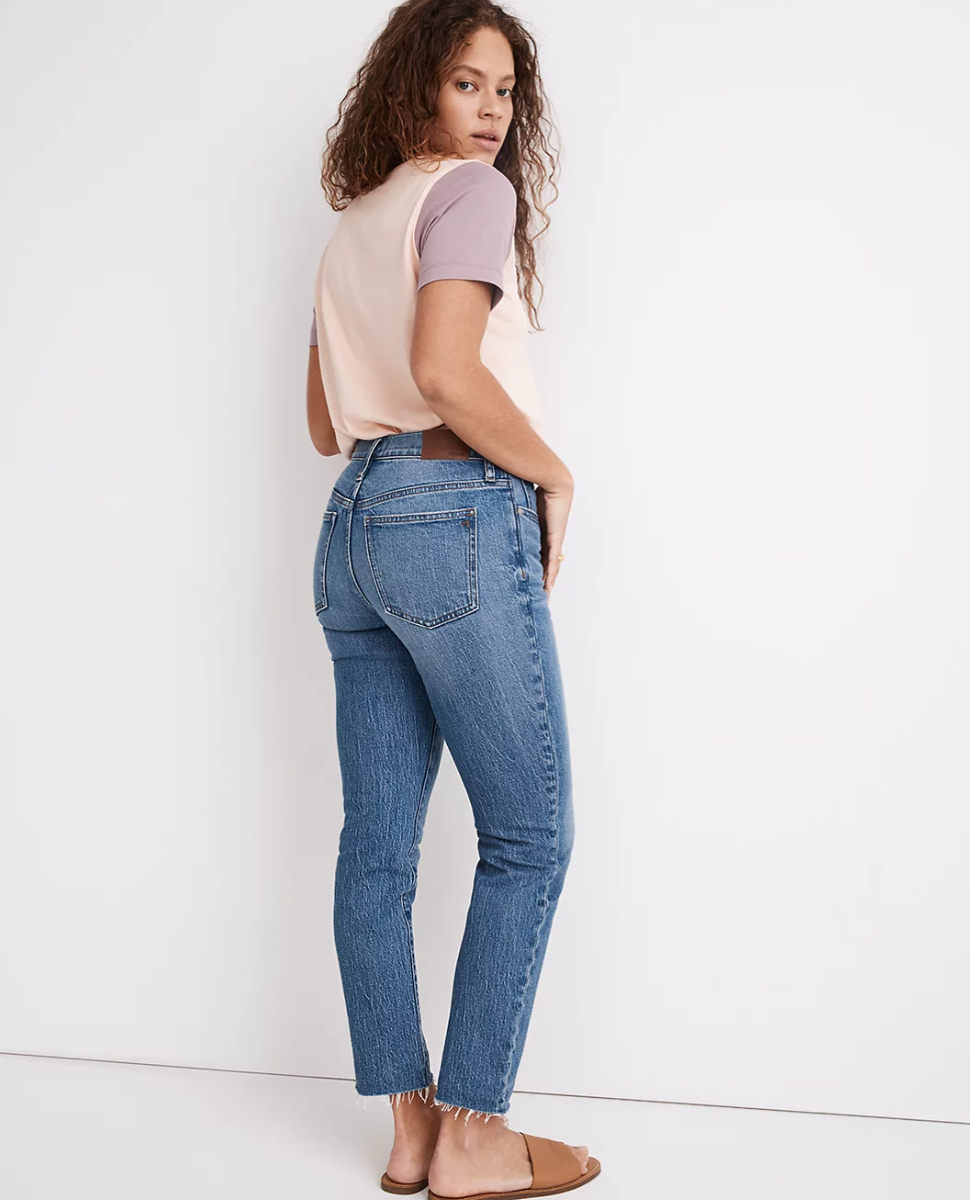 madewell mid rise skinny jeans