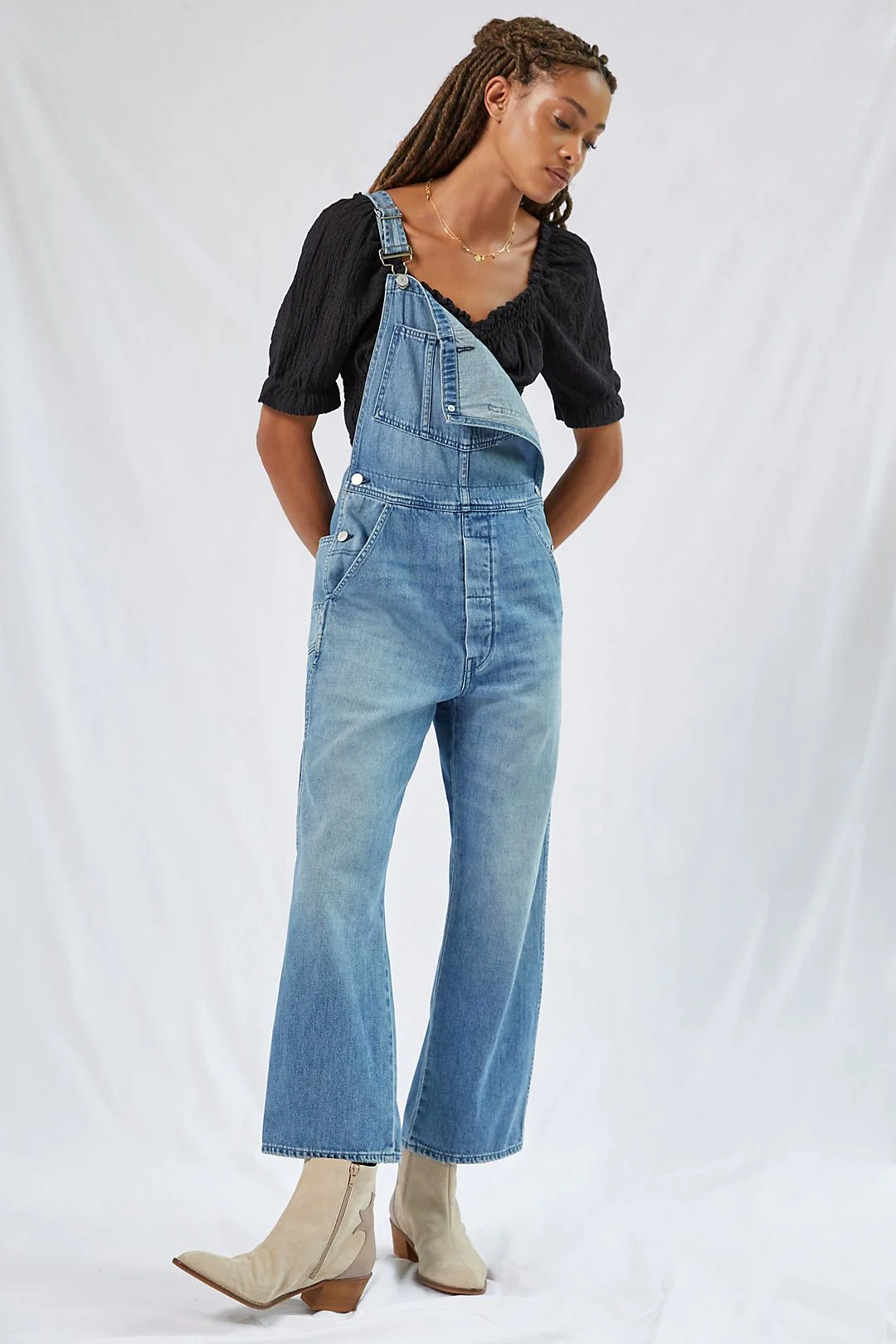 Relaxed 2025 denim overalls
