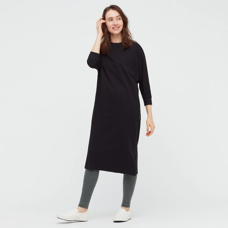 Uniqlo + Heattech Knitted Ribbed Leggings