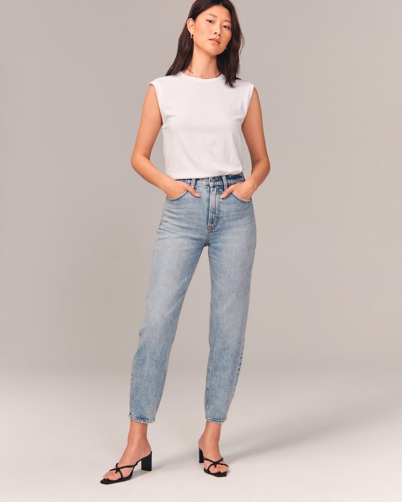 Abercrombie and Fitch + High Rise 80s Mom Jeans