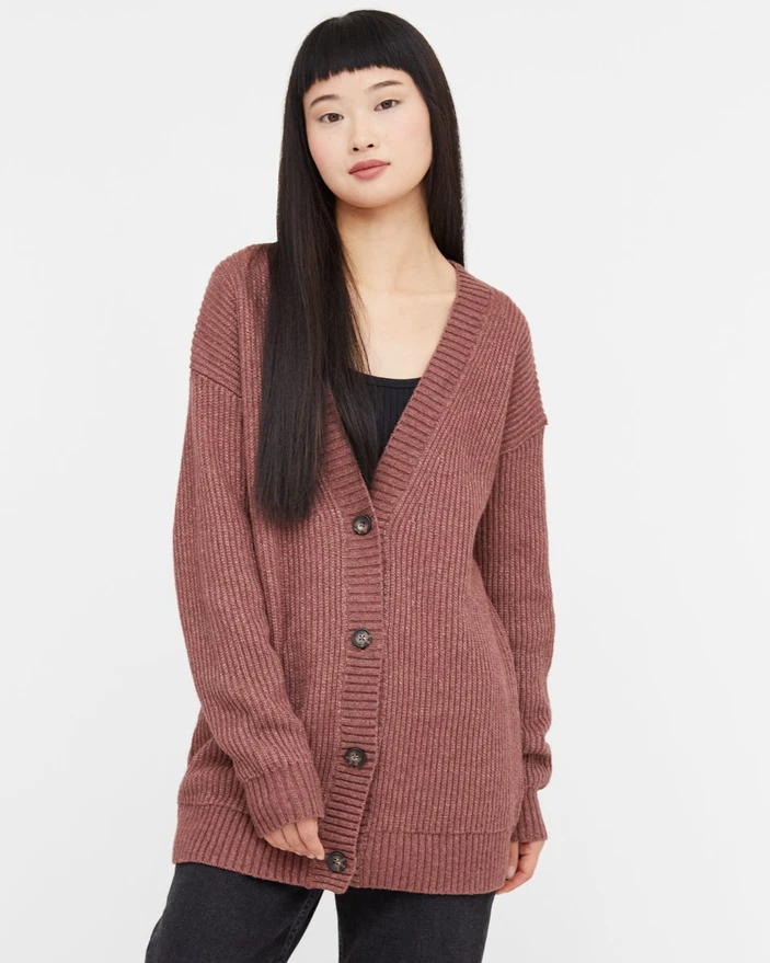 oversized buttoned cardigan