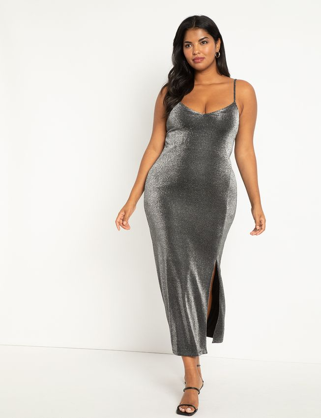 Eloquii + Sparkle Slip Dress With Slip