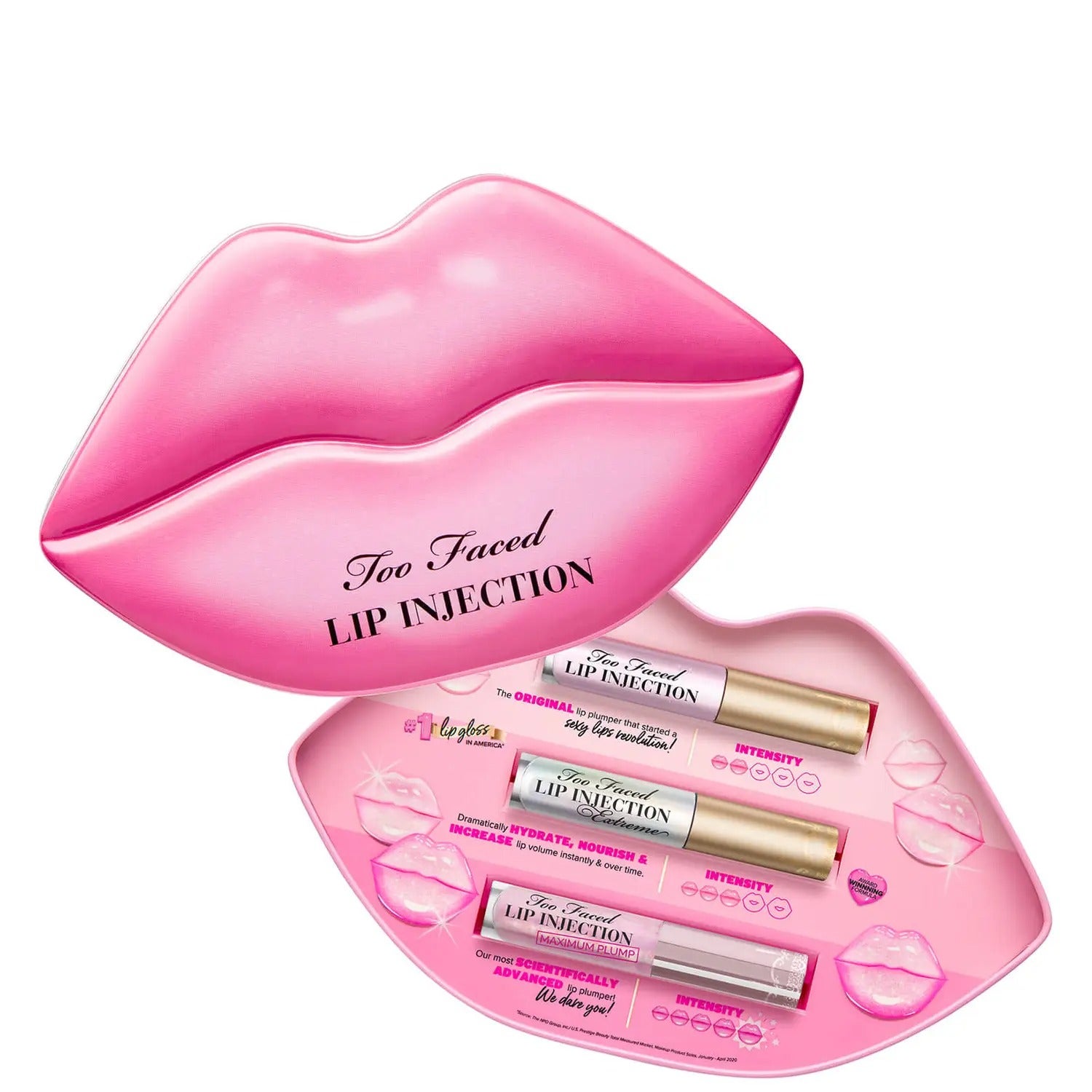 Too Faced + Limited Edition Lip Injection Plump Challenge Lip Plumper Set
