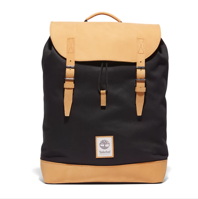 Timberland + Needham FlapTop Backpack In Black