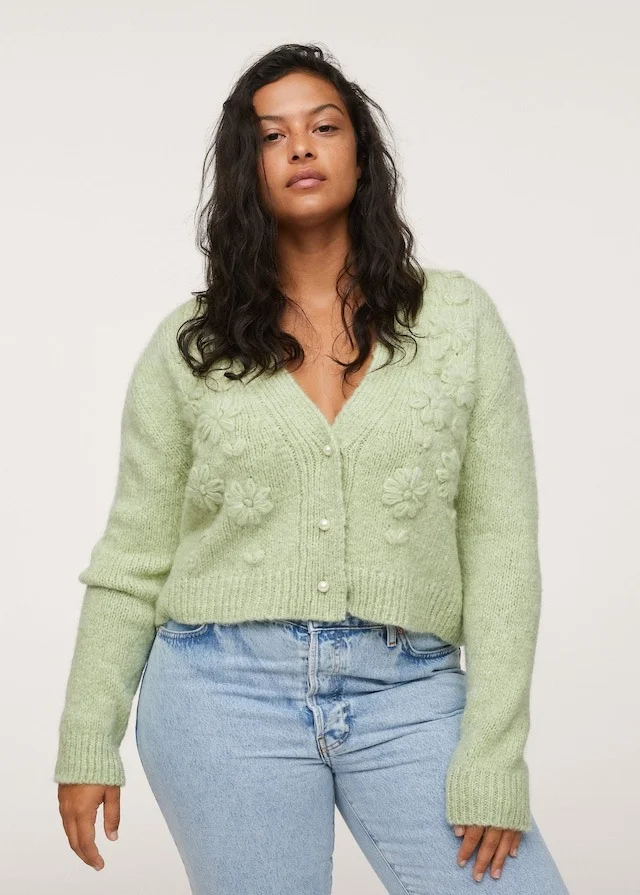 Plus size sales thick cardigan