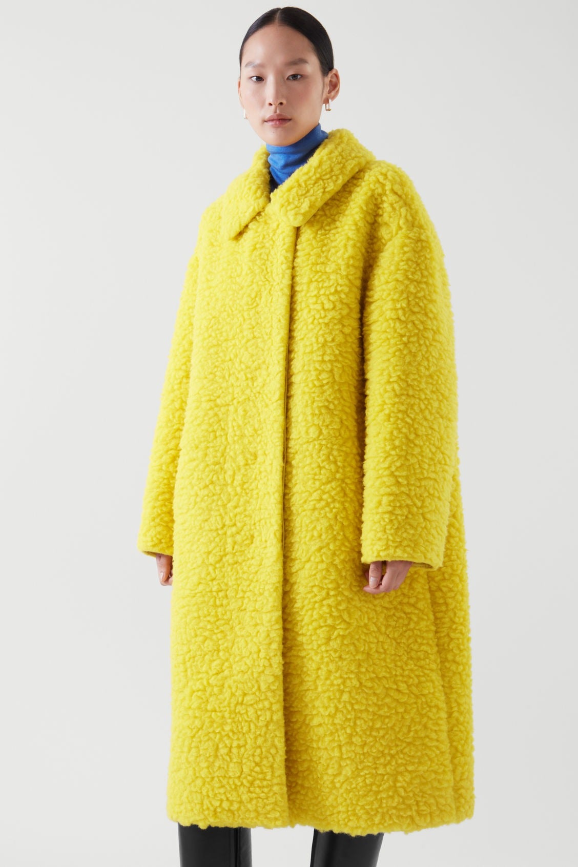 Teddy coat yellow cheap