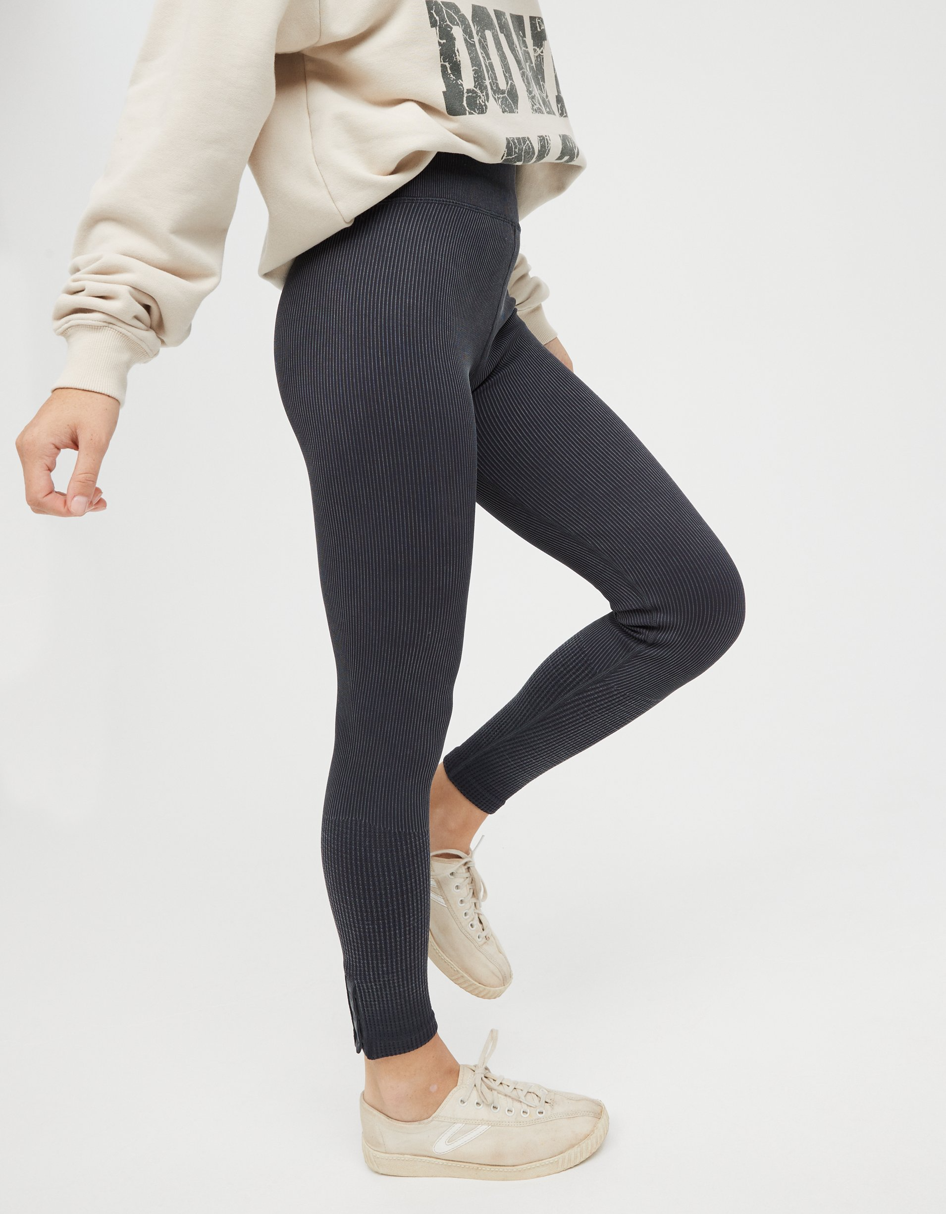 Aerie + OFFLINE Main Squeeze Seamless High Waisted Waffle Legging