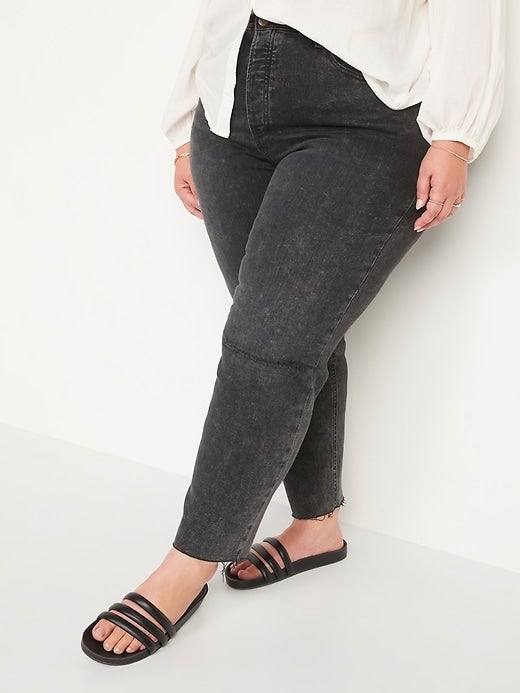 Sky Hi Old Navy Curvy Jeans Old Navy Extra High-Waisted Button-Fly