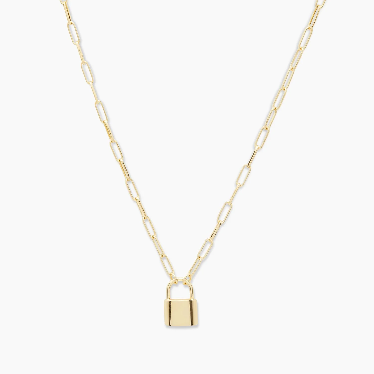 Padlock online charm necklace