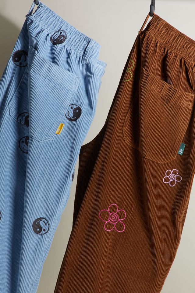 uo embroidered corduroy beach pant