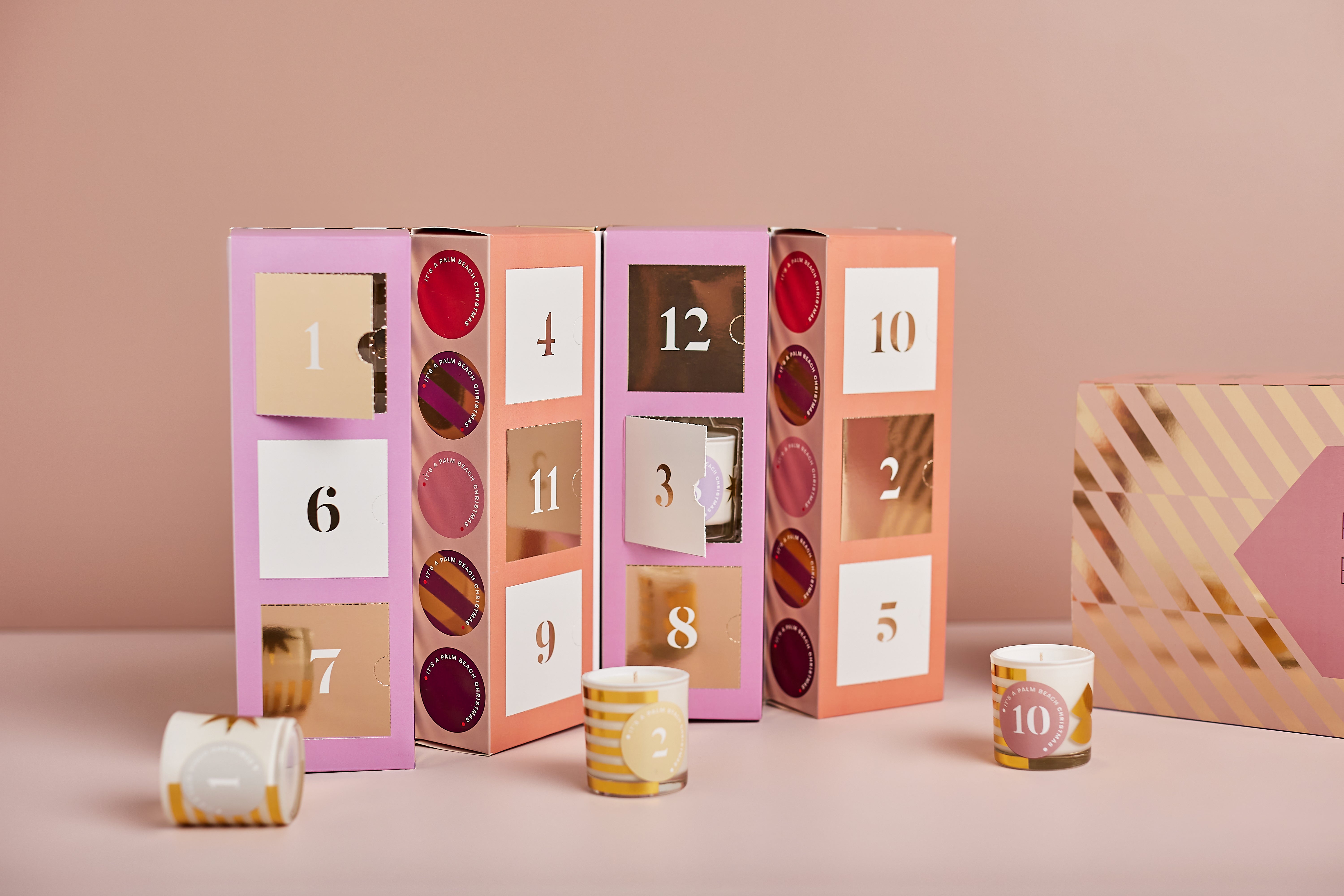 Palm Beach + Christmas Advent Candle Calendar