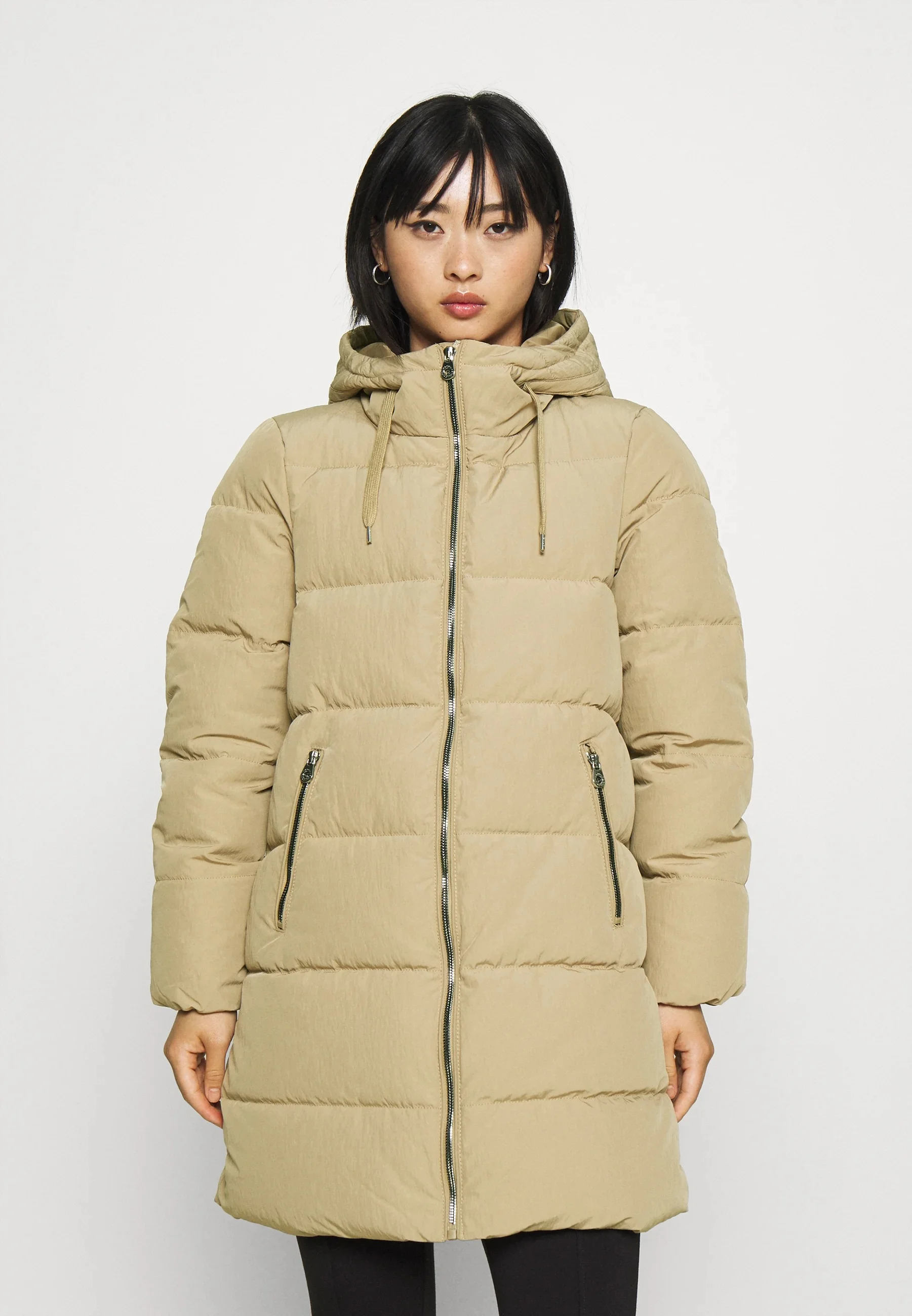 Petite long puffer sales coat