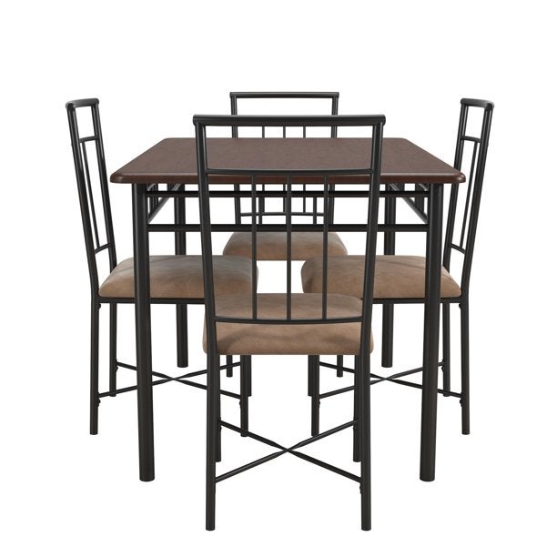 Mainstays + Mainstays Louise Traditional 5Piece Wood & Metal Dining