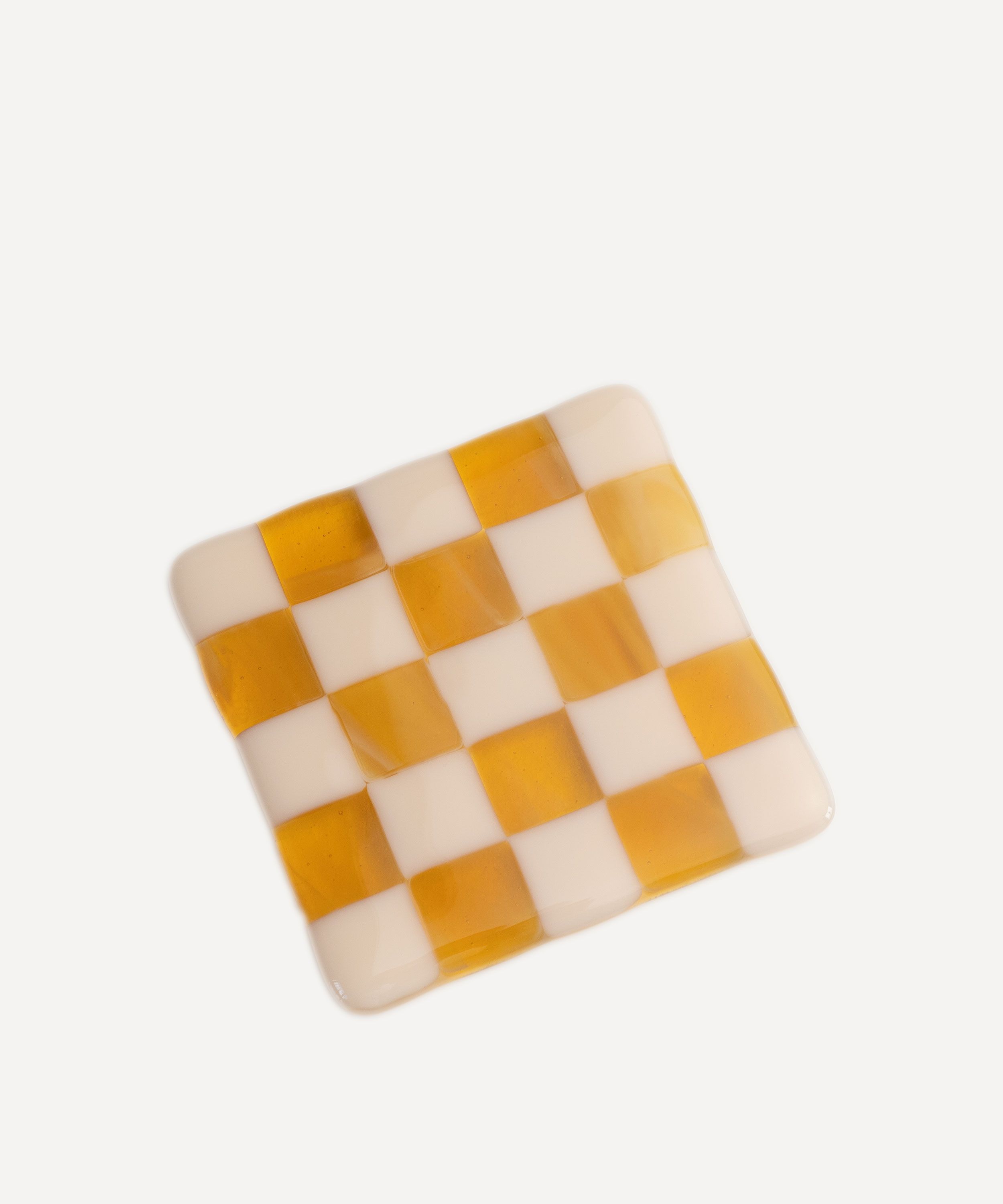 David Perry Glass Ceramics + Checkered Glass Coaster