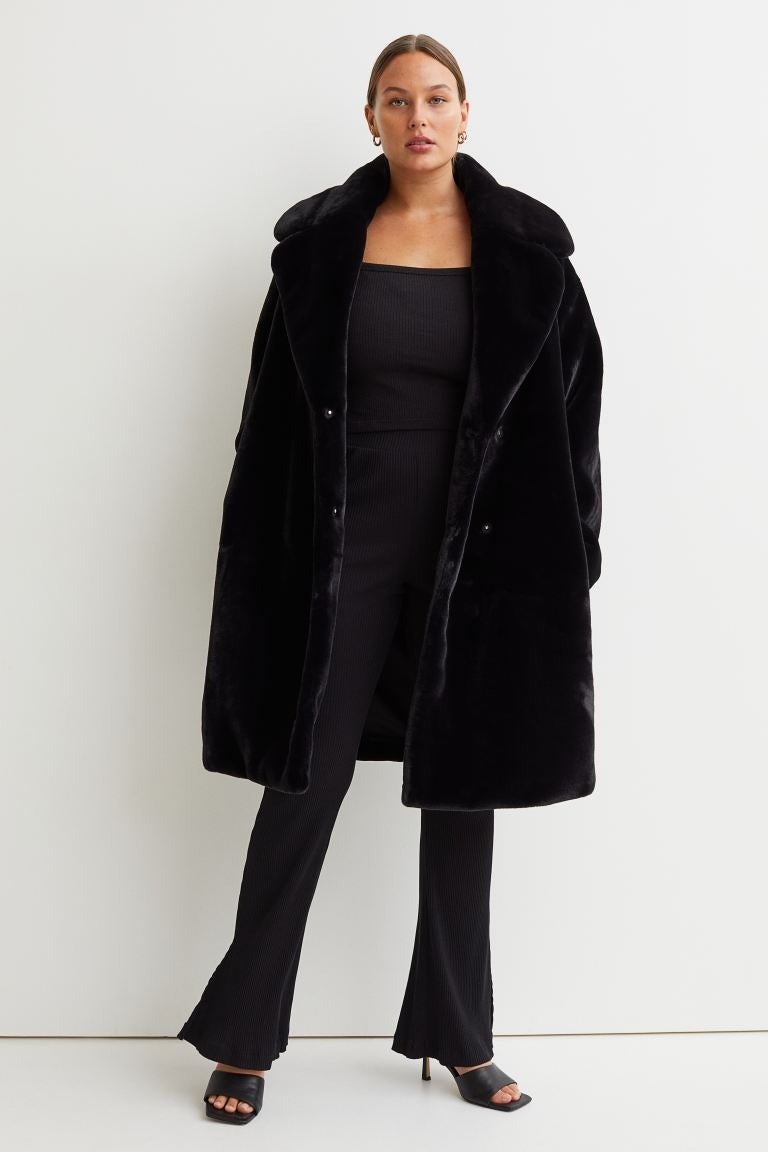 H&M + Faux fur coat