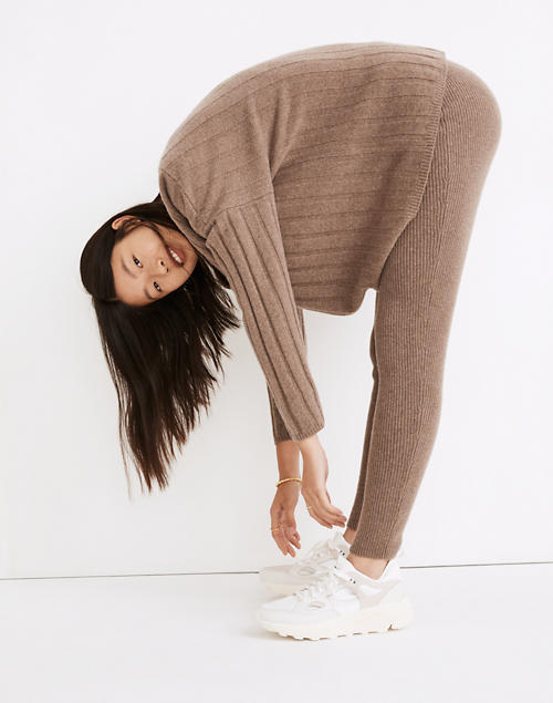 Madewell + (Re)sourced Cashmere High-Rise Sweater Leggings