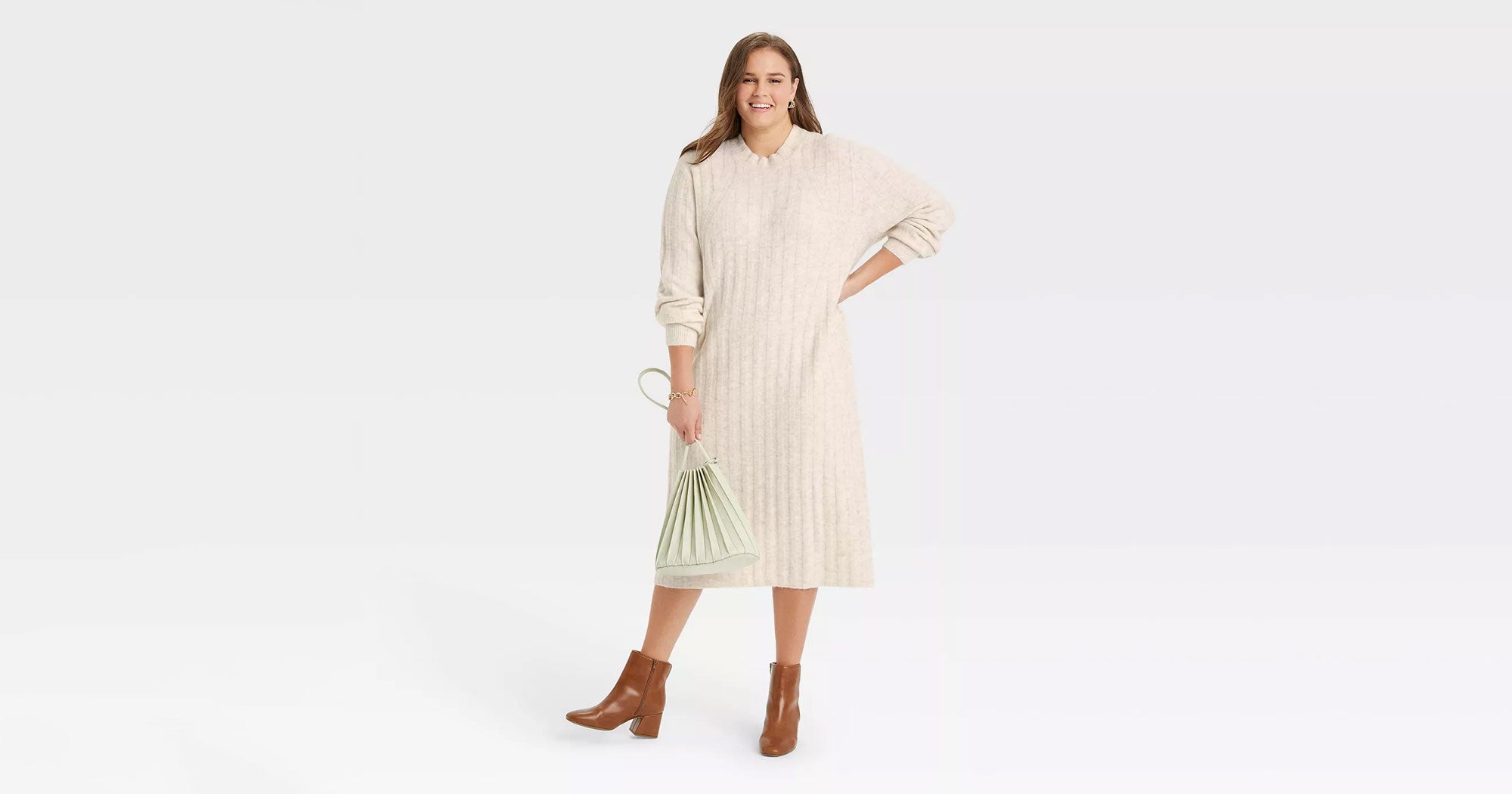 FASHIONMIA Winter Oversized Sweater Dress Long Pullovers Sweaters Turtleneck Heavy Warm Tops 