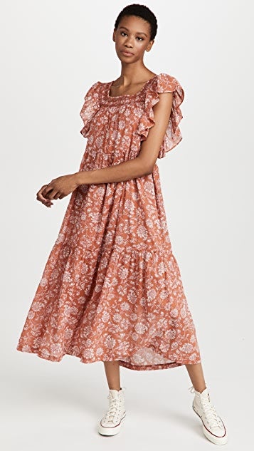 Free People + Bonita Printed Midi Dress