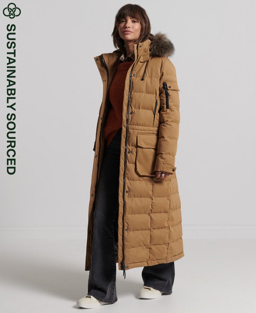 Superdry + Microfibre Expedition Longline Parka Coat