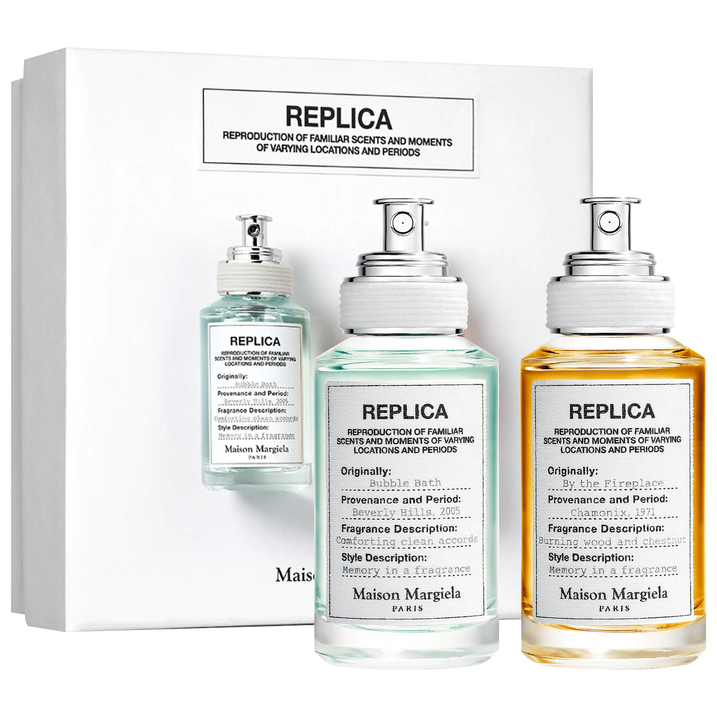 Maison Margiela + ‘REPLICA’ Bubble Bath & By the Fireplace Fragrance Set