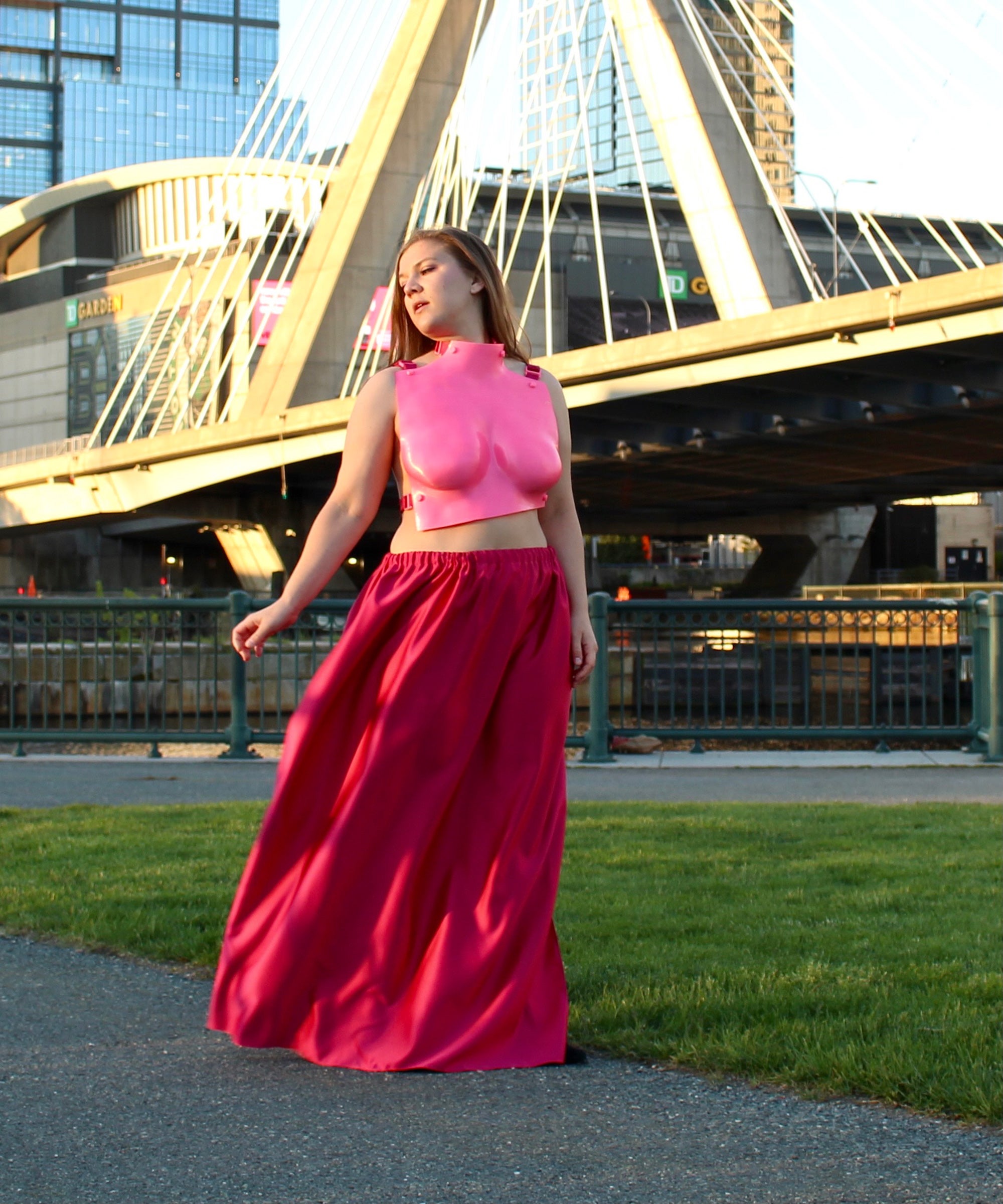 www.Nuroco.com - 5 Sizes XS-XL 18 colors High Waist Long Chiffon Skirt with  Ruffles Hem