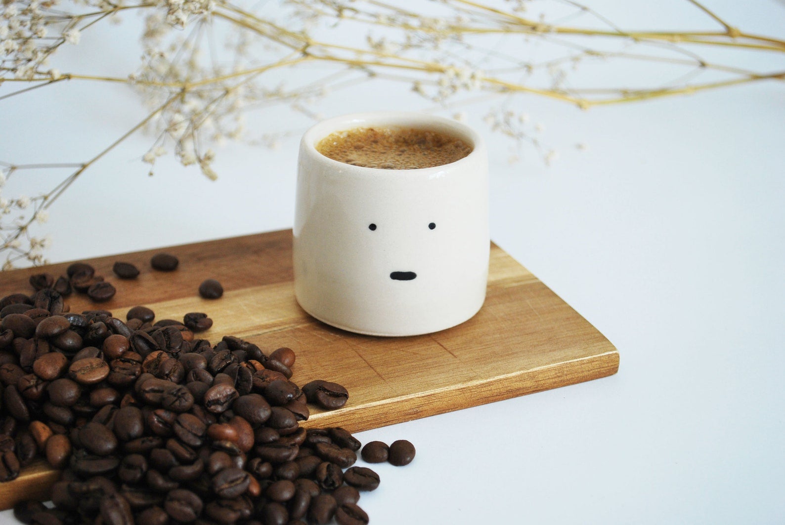 Crafty Like a Fox: Handpainted Espresso Cups - Crumb: A Food Blog