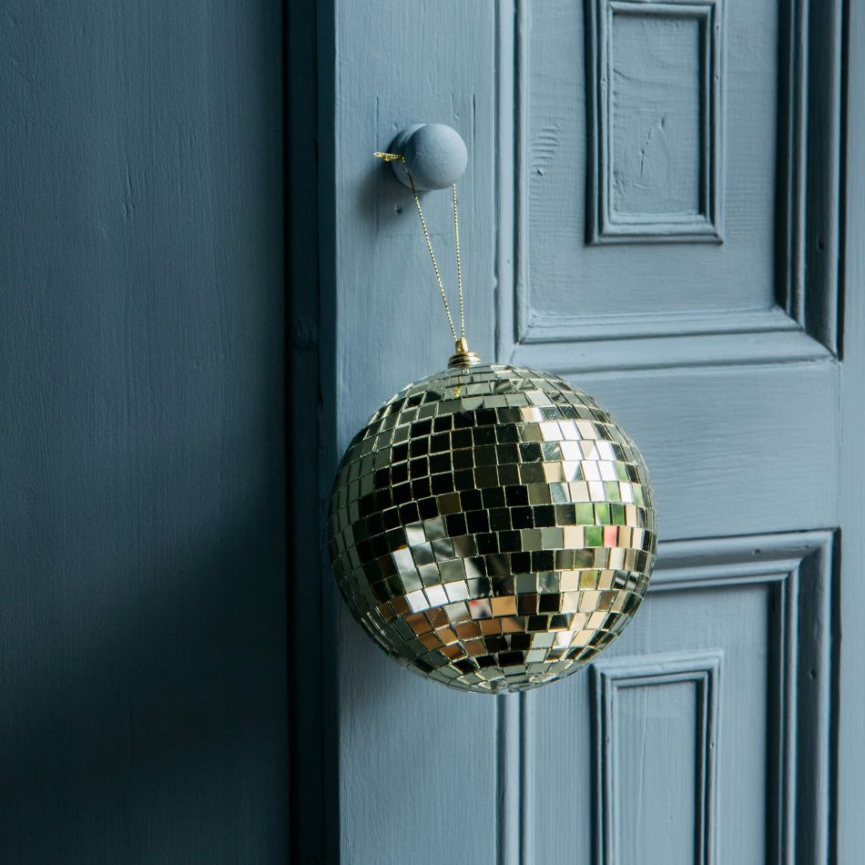 Graham and Green + Extra Large Gold Disco Ball Baubles