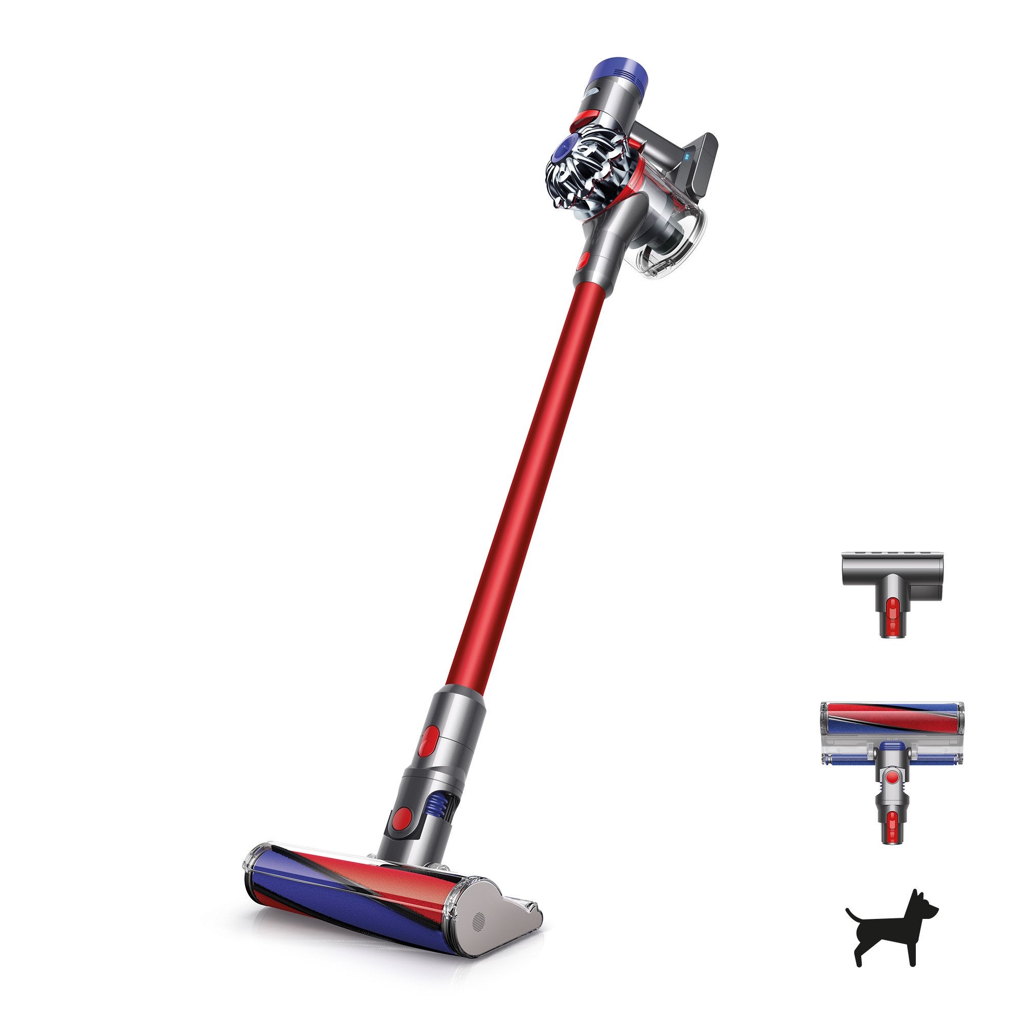 Dyson + V8 Fluffy Cordless Vacuum Red New