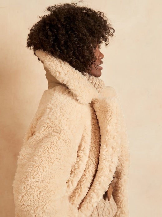 Sherpa cocoon coat hotsell