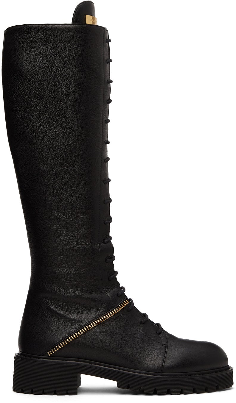 Giuseppe Zanotti + Nevada Embellished Leather Knee Boots