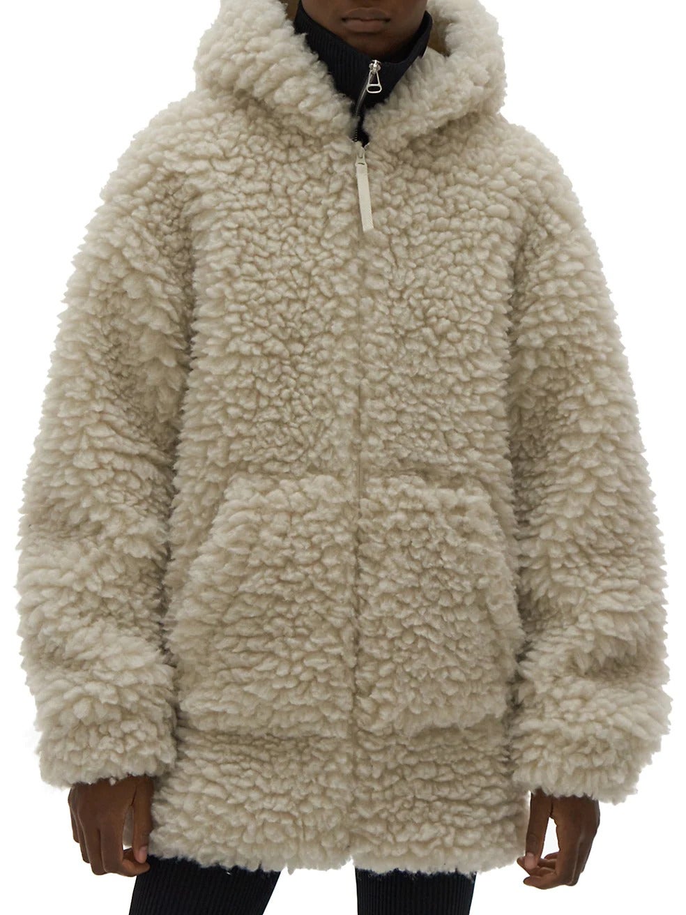 Helmut Lang Chunky Fleece Hooded Parka