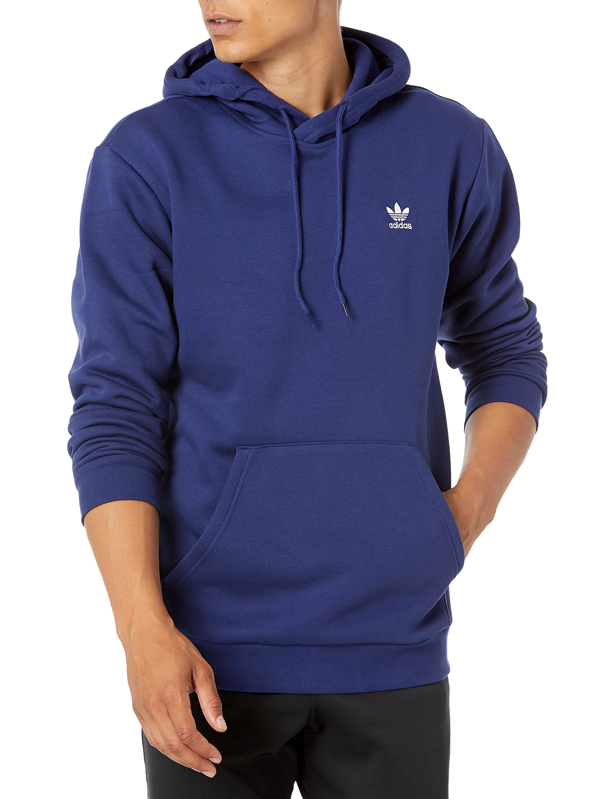adidas originals trefoil essential fleece hoodie