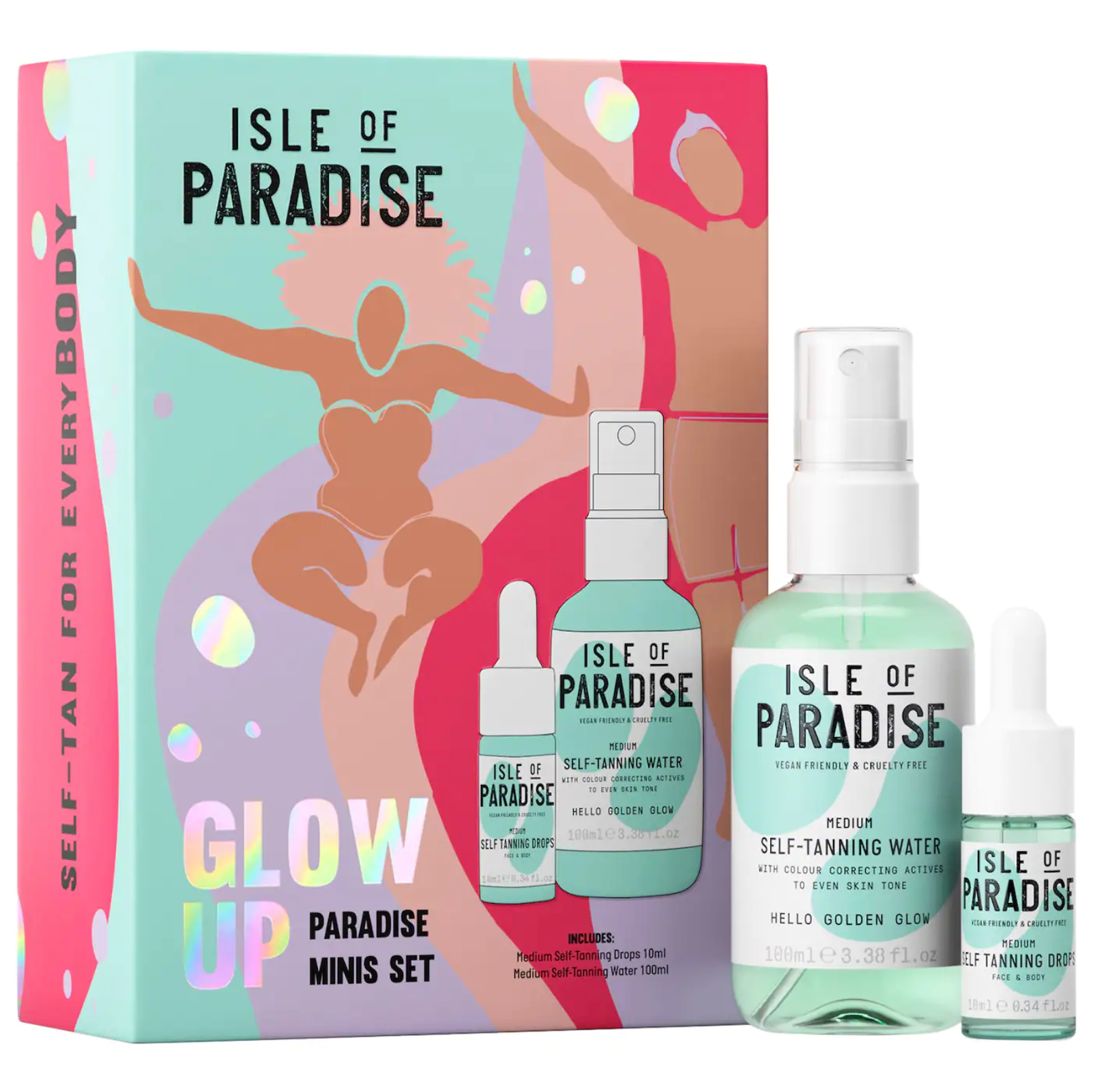 Isle Of Paradise + Glow Up Paradise Minis Set