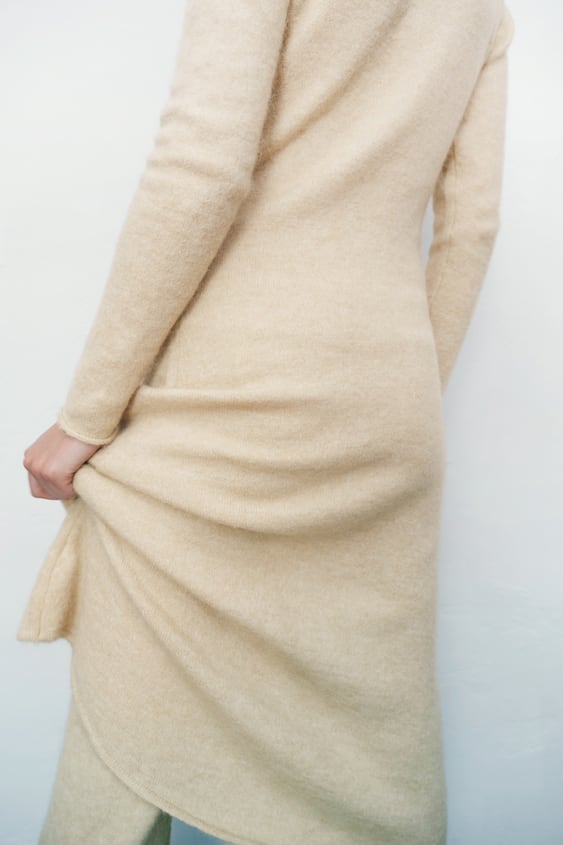 ワンピース Versace Melange Beige Wool Blend Sweater Dress Versace Melange Beige Wool Blend Sweater Dress | italist