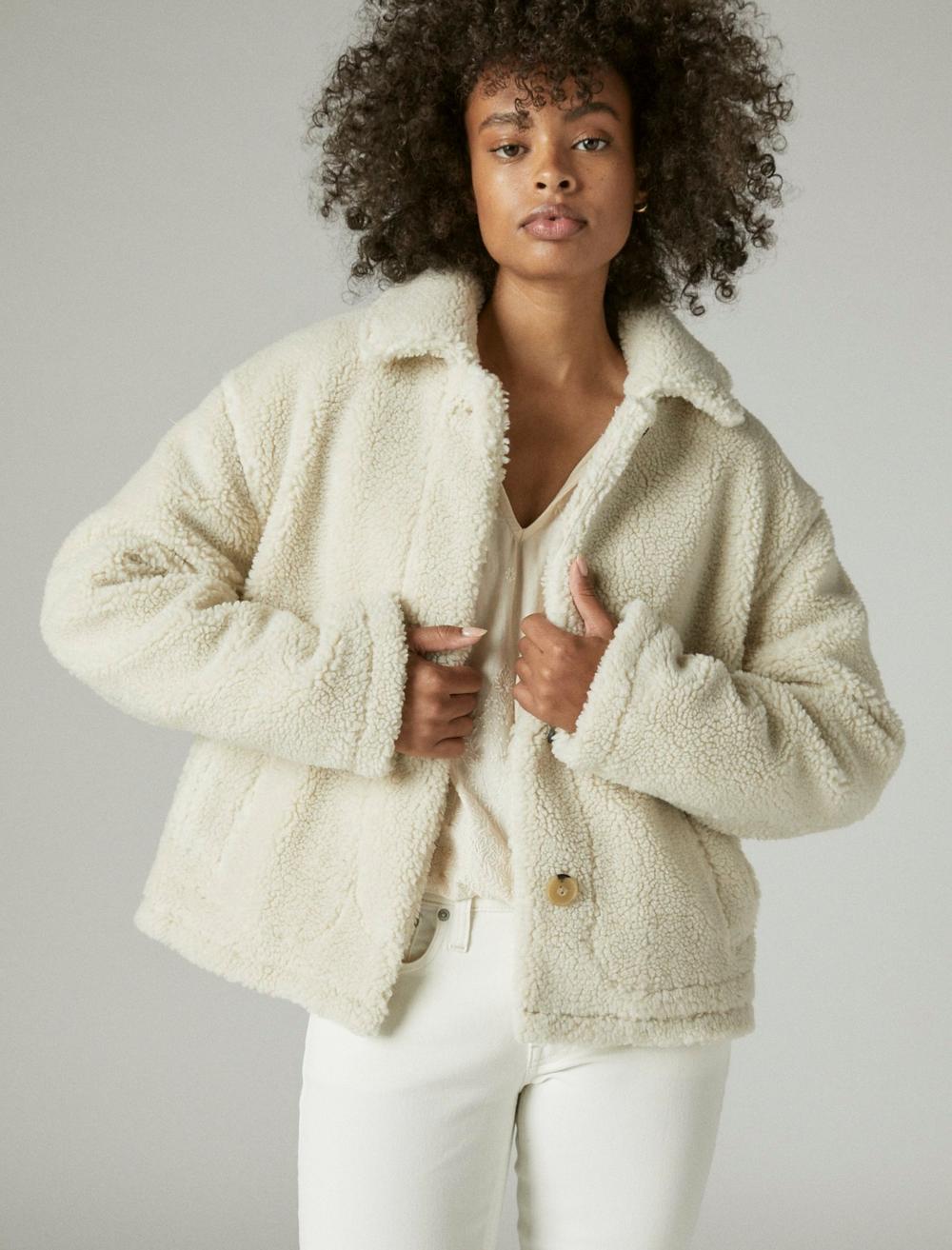 Lucky brand teddy coat discount