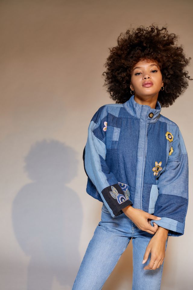 ジャケット Patchwork Denim Jacket Amazon.com: Kelsiop Men's Patchwork Denim Jacket Fashion