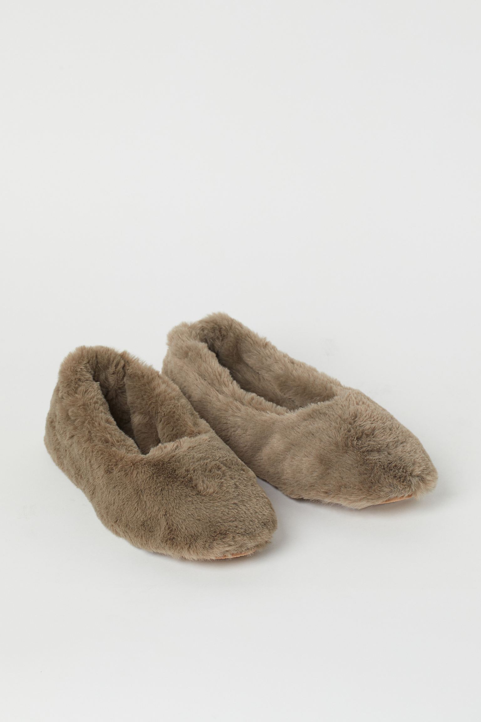 H&M + Faux Fur Indoor Slippers