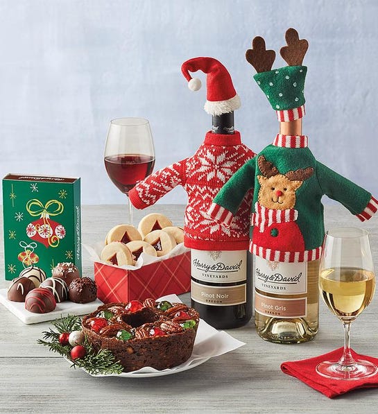 ugly sweater red wine