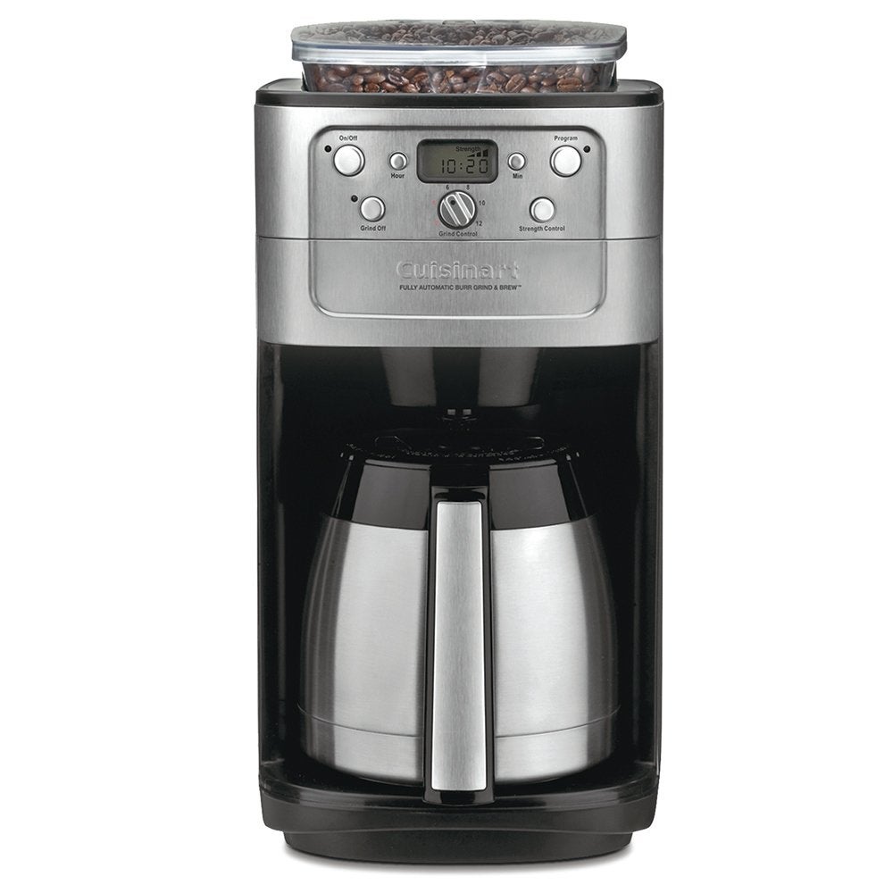 Cuisinart DGB-400 Automatic Grind and Brew 12-Cup Coffeemaker with 1-4 Cup  Setting and Auto-Shutoff, Black/Stainless Steel