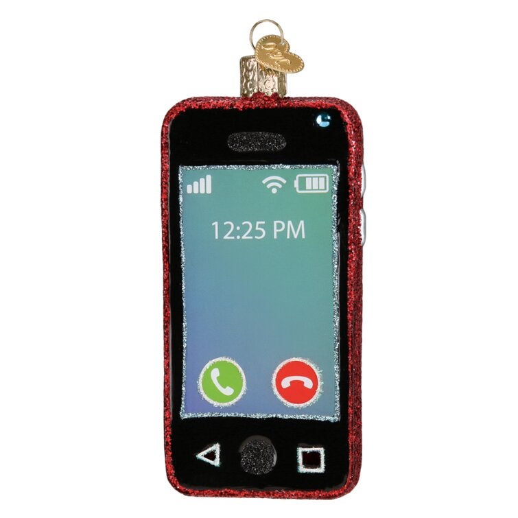 Old World Christmas + Smartphone Hanging Figurine Ornament