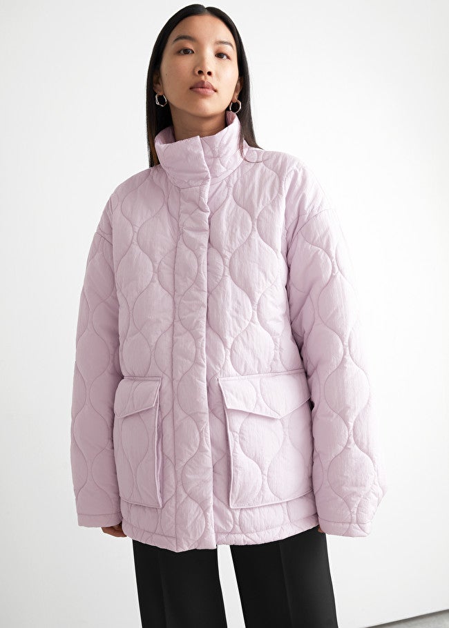 & Other Stories + Quilted Zip Jacket