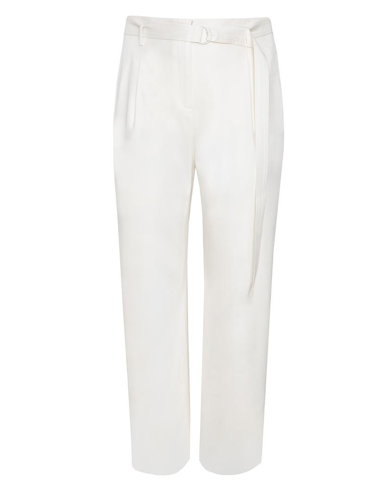 Lapointe + Luxe Wool Twill High Waisted Belted Pant