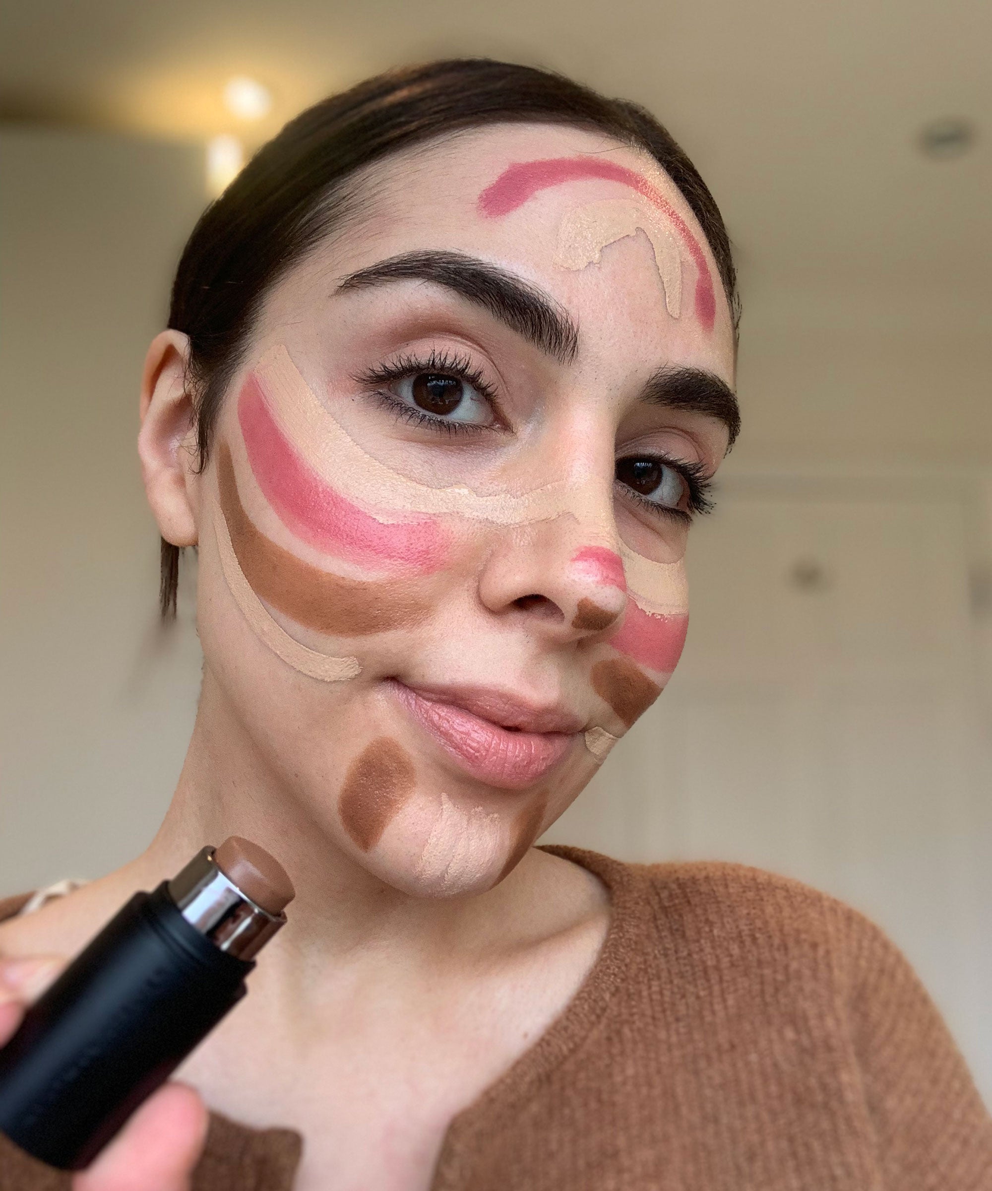 TikTok Rainbow Contour Makeup Hack Full Review