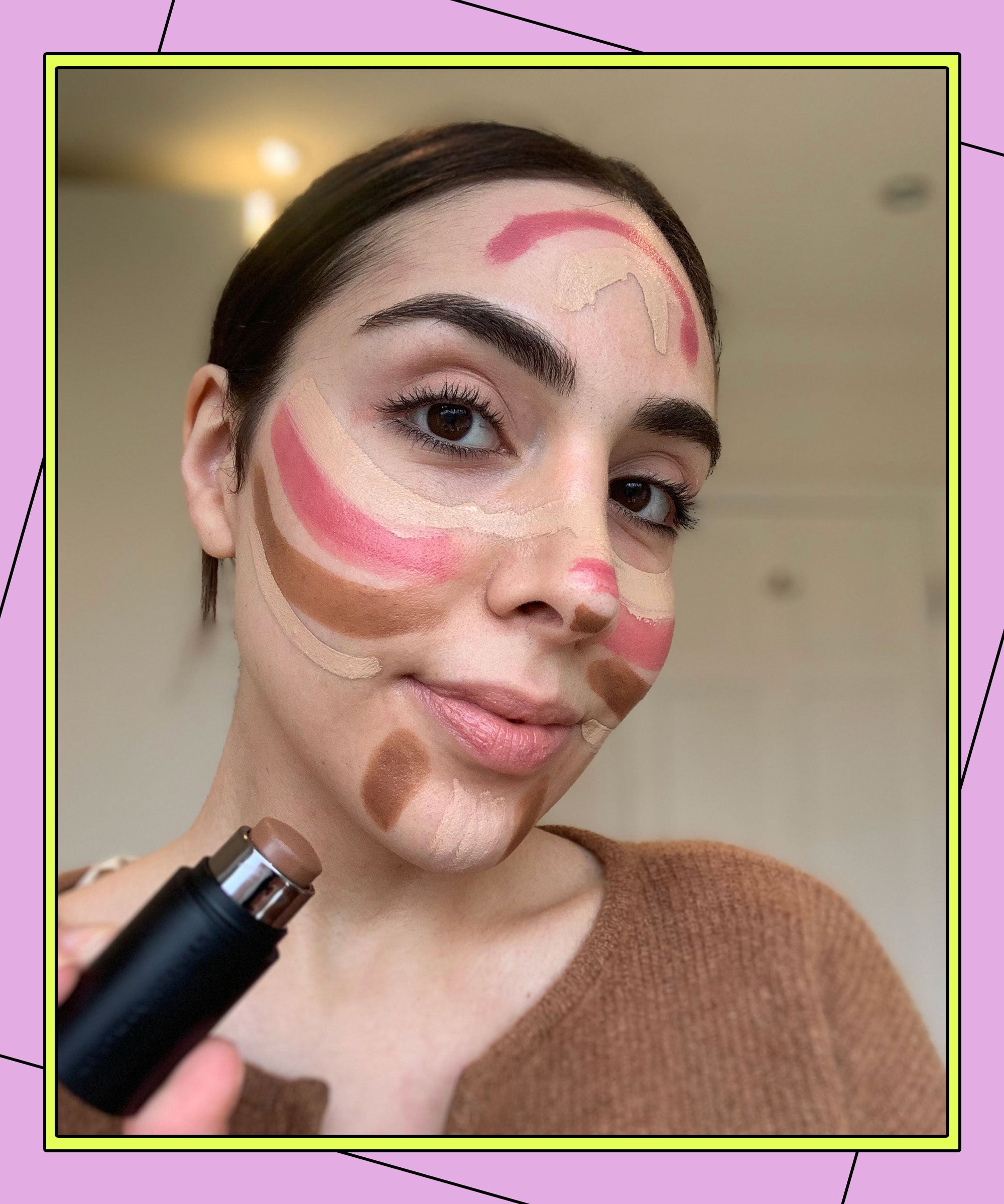 I Tried TikTok Rainbow Contour Makeup Hack Full Review