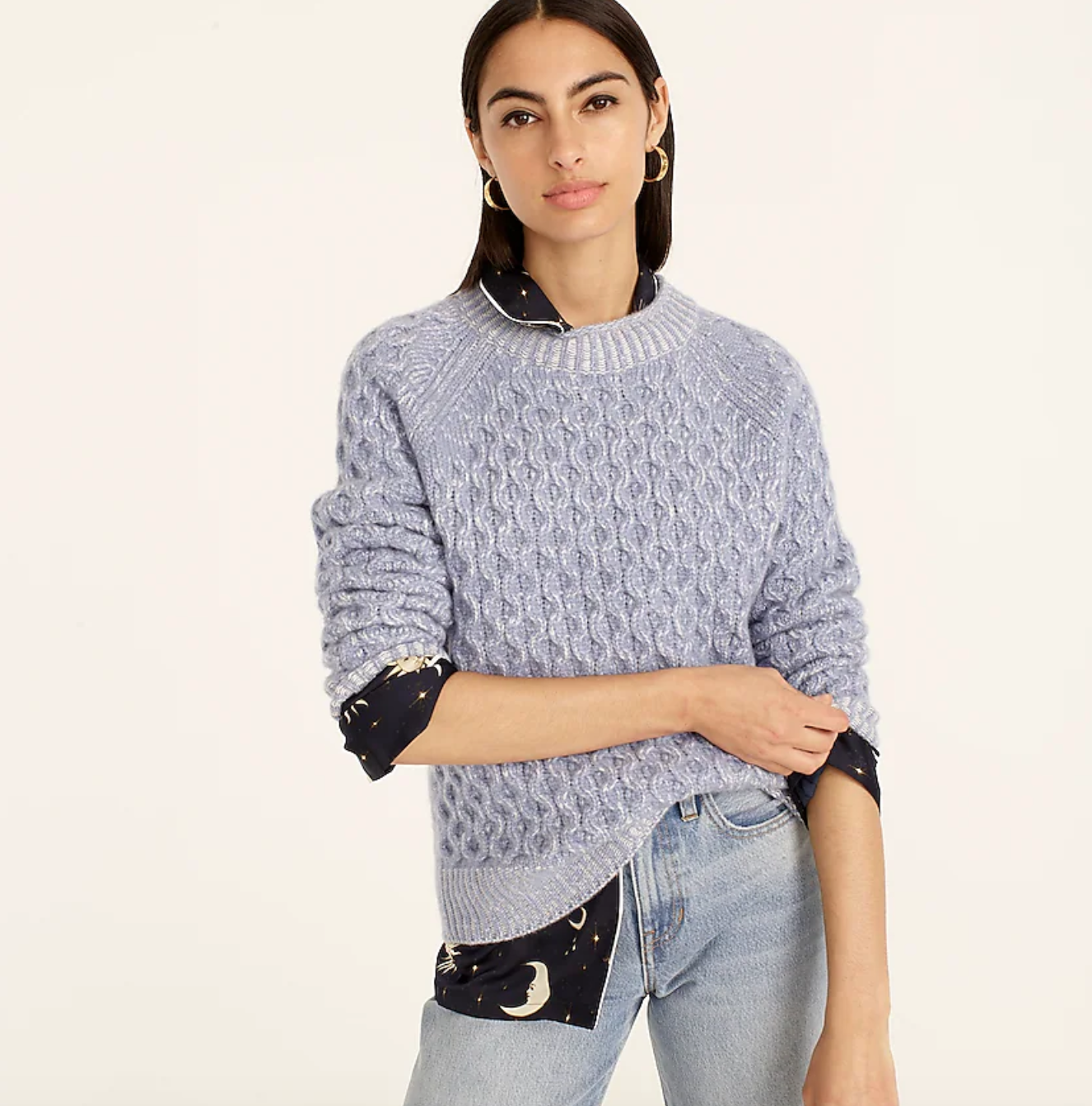 J.Crew + Honeycomb Cashmere Rollneck™ Sweater