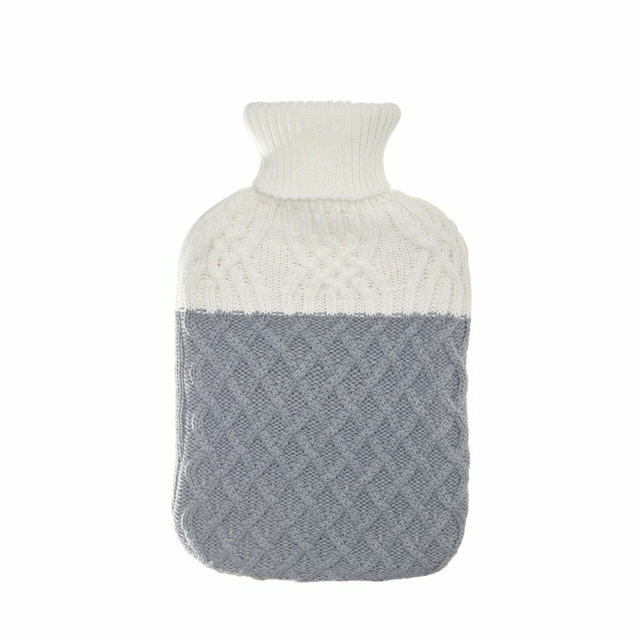 Aroma Home + Grey & Cream Knit 2L Hot Water Bottle
