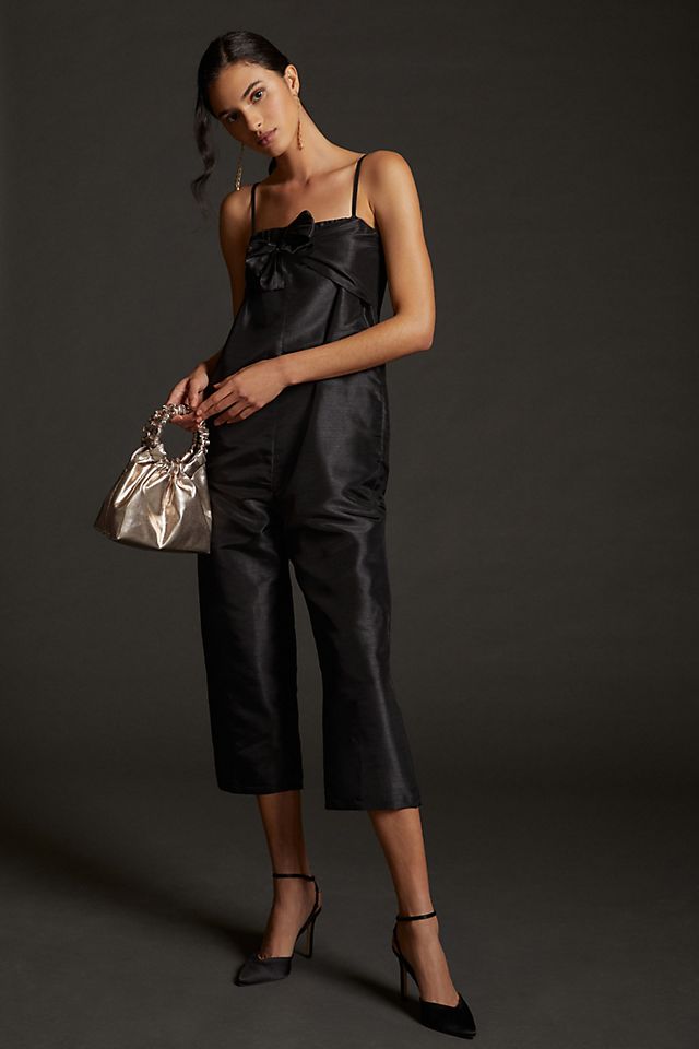 Hutch + Satin BowTie Jumpsuit