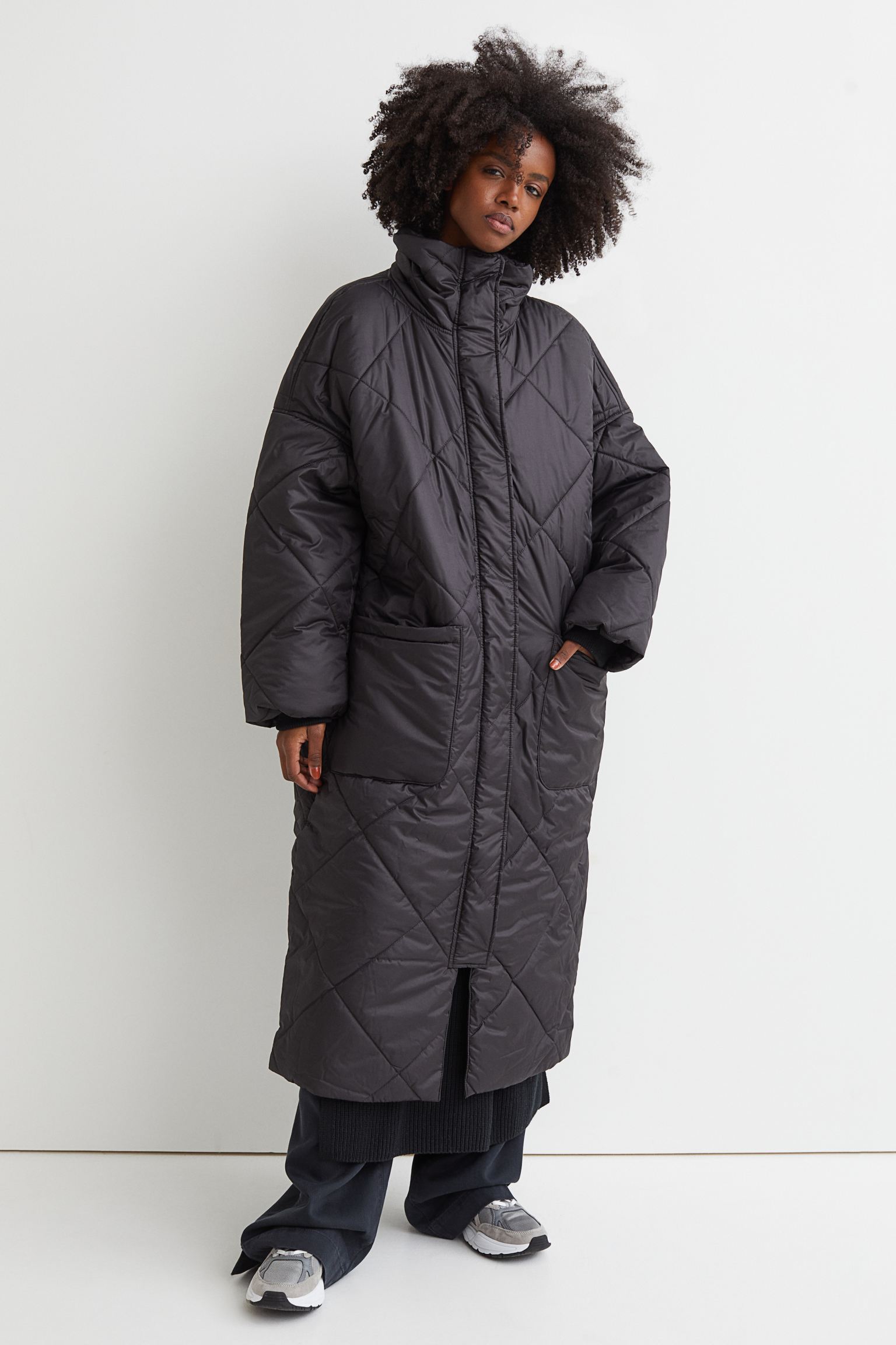 H&M + Quilted Coat